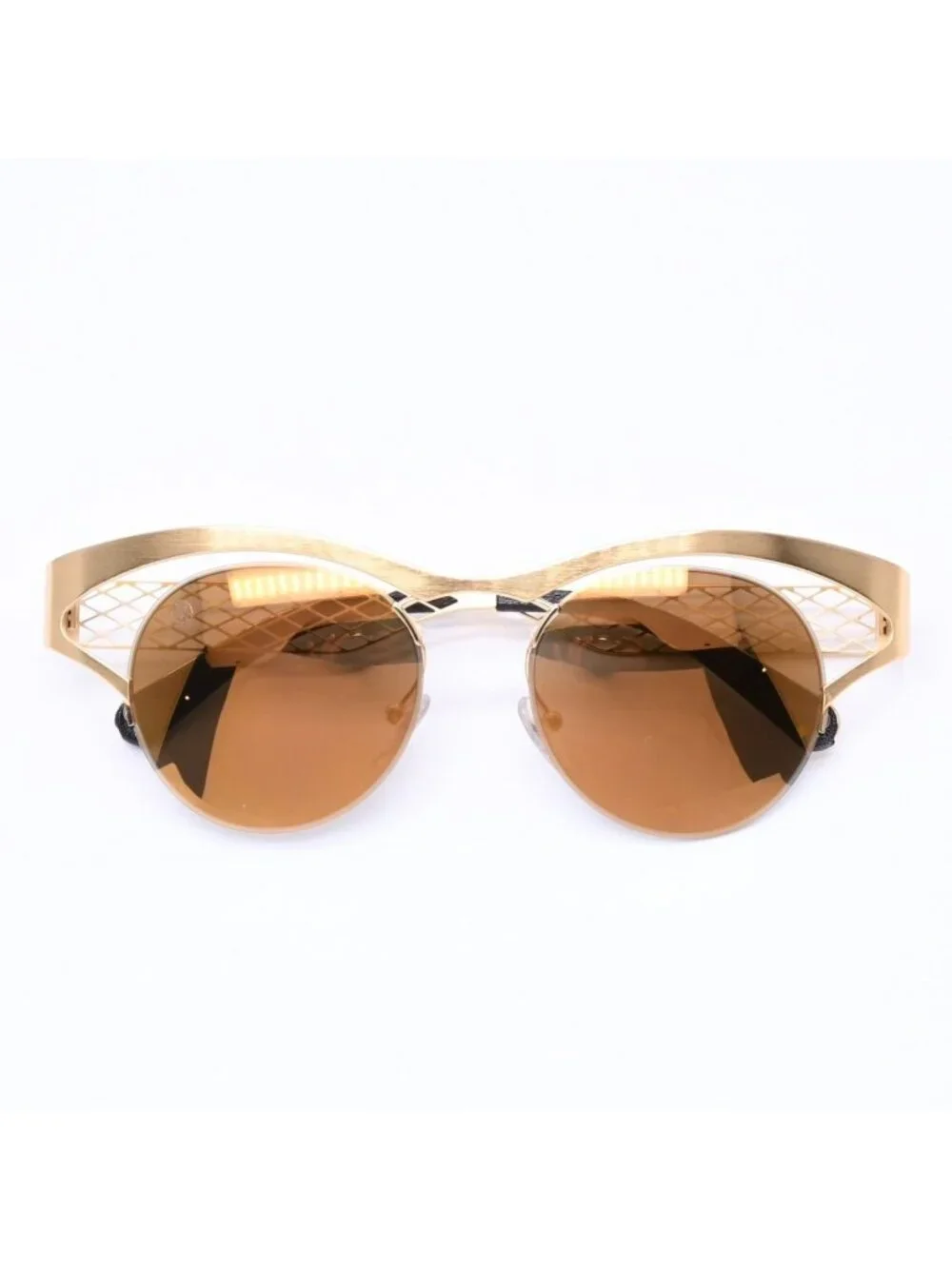 Louis Vuitton Sunglasses Leather Gold Eyewear